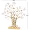 2ft. Gold Metal Tree Sculpture with White Leaves
